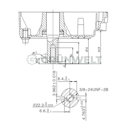 Benzinmotor Loncin LC1P75F/B