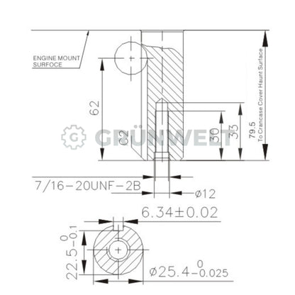 Benzinmotor Loncin LC1P92F-1