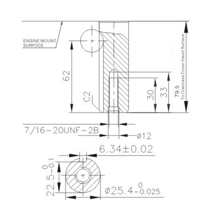 Benzinmotor Loncin LC1P92F-1