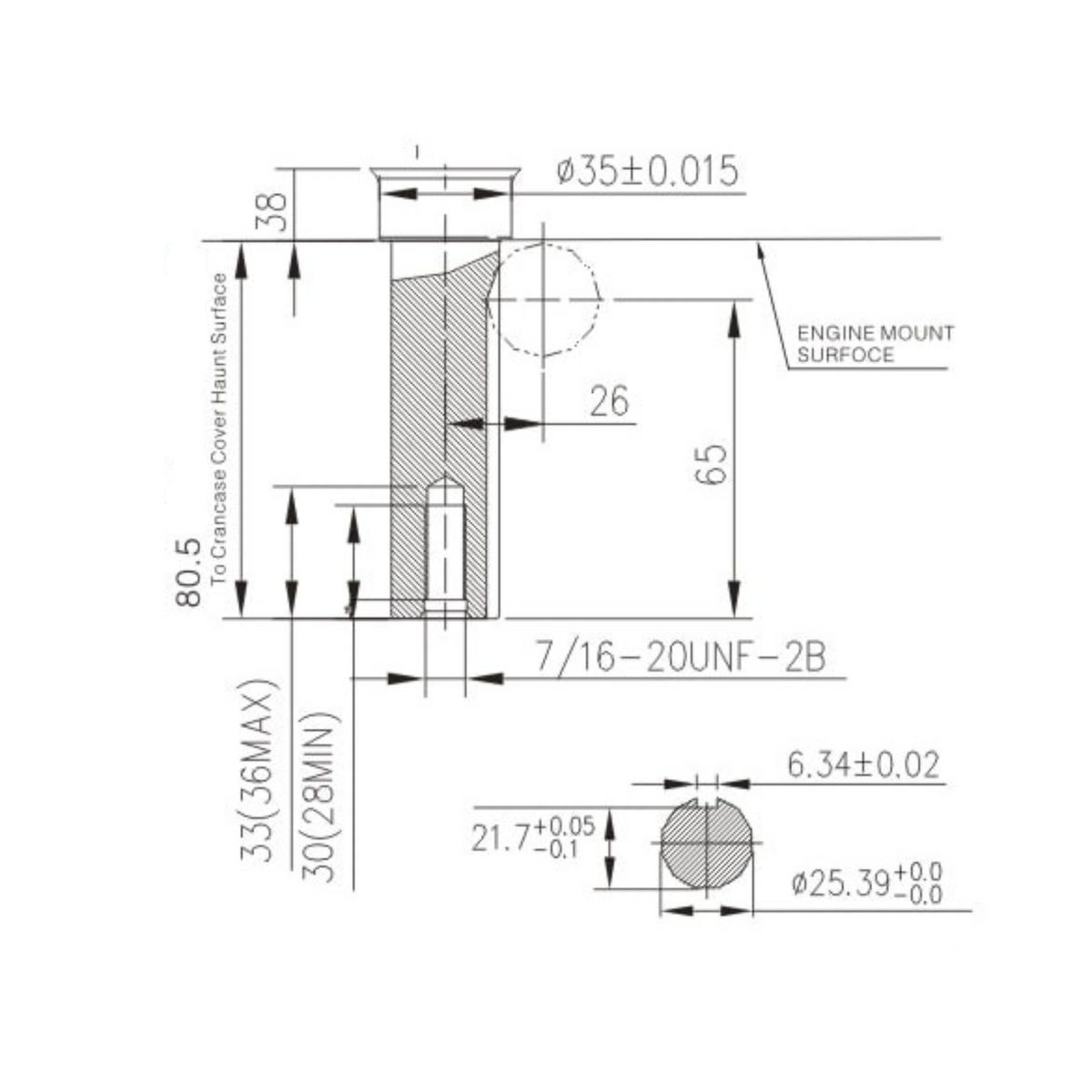 Benzinmotor Loncin LC2P77F