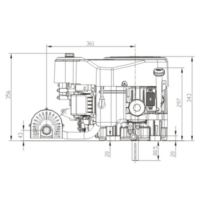Benzinmotor Loncin LC2P77F