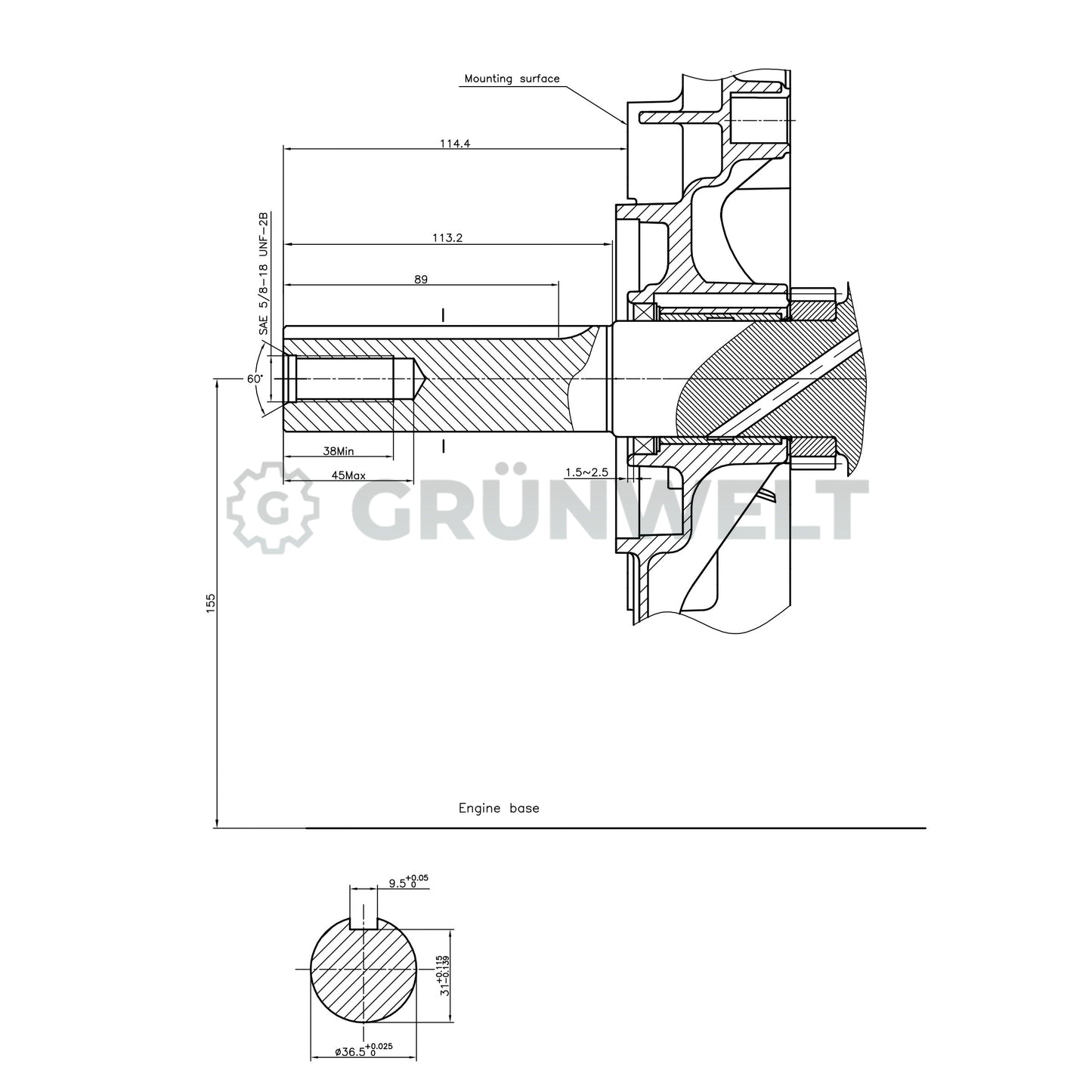 Benzinmotor Loncin LC2V80FD