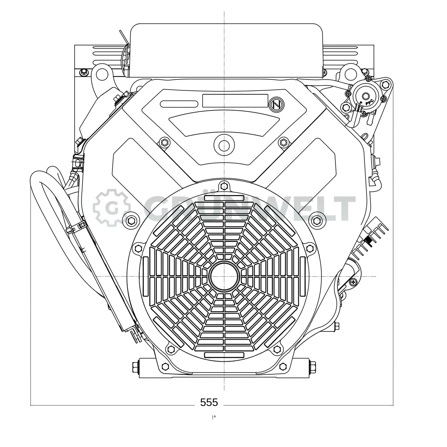 Benzinmotor Loncin LC2V90FD
