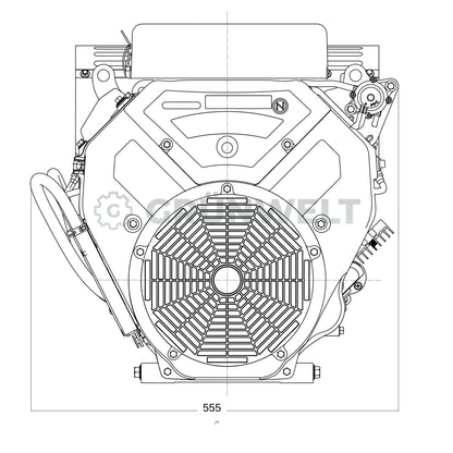 Benzinmotor Loncin LC2V90FD