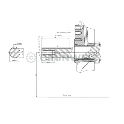 Benzinmotor Loncin LC2V90FD