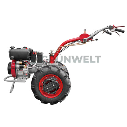 Einachser Motor-Sich MS110DE SET con cortacésped giratorio Motor-Sich MS-KRN-2S