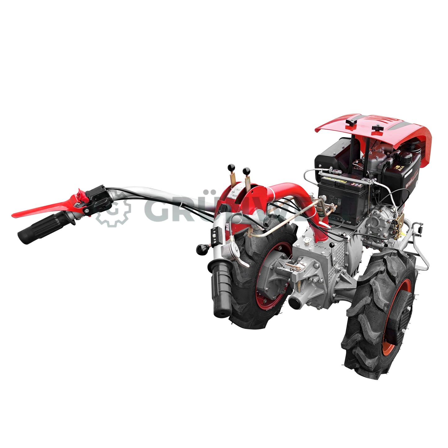 Einachser Motor-Sich MS110DE DELUXE SET con fresadora de suelo Motor-Sich MS-KRN-2V