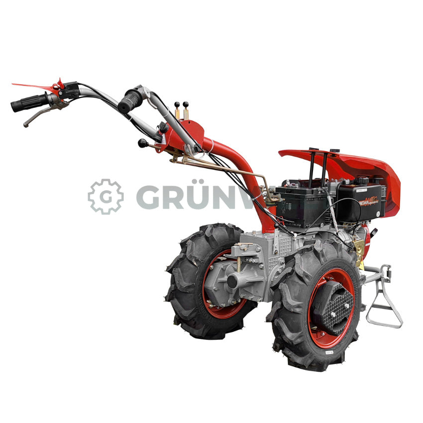 Einachser Motor-Sich MS110DE DELUXE SET con fresadora de suelo Motor-Sich MS-KRN-2V