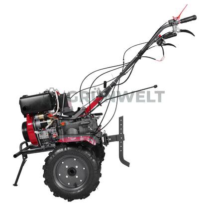 Motorhacke Weima WM1100BE-6 DIFF mit Bodenfräse und Eisenrädern (ohne Getriebe- und Motoröl)