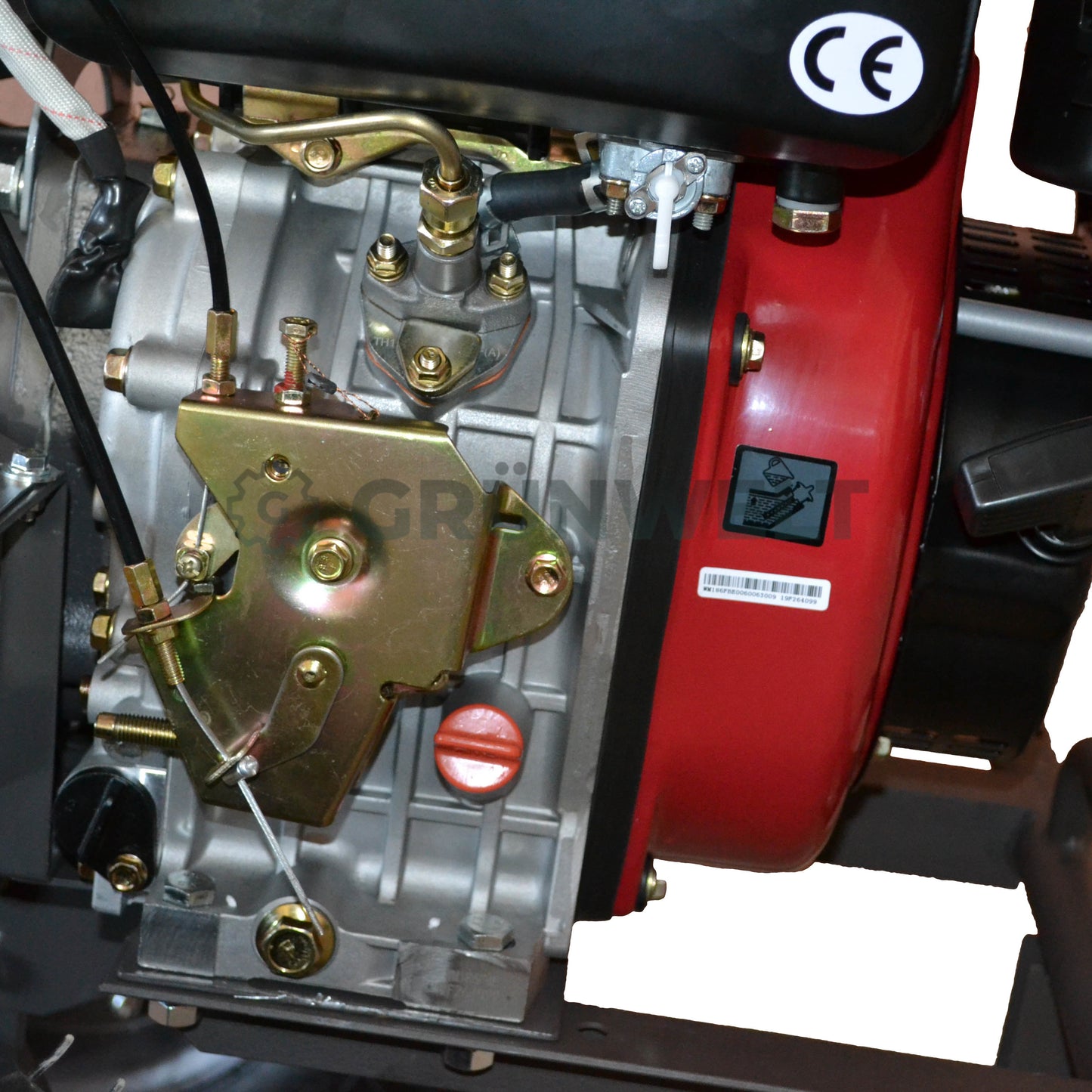 Motorhacke Weima WM1100BE-6 DIFF mit Bodenfräse und Eisenrädern (ohne Getriebe- und Motoröl)