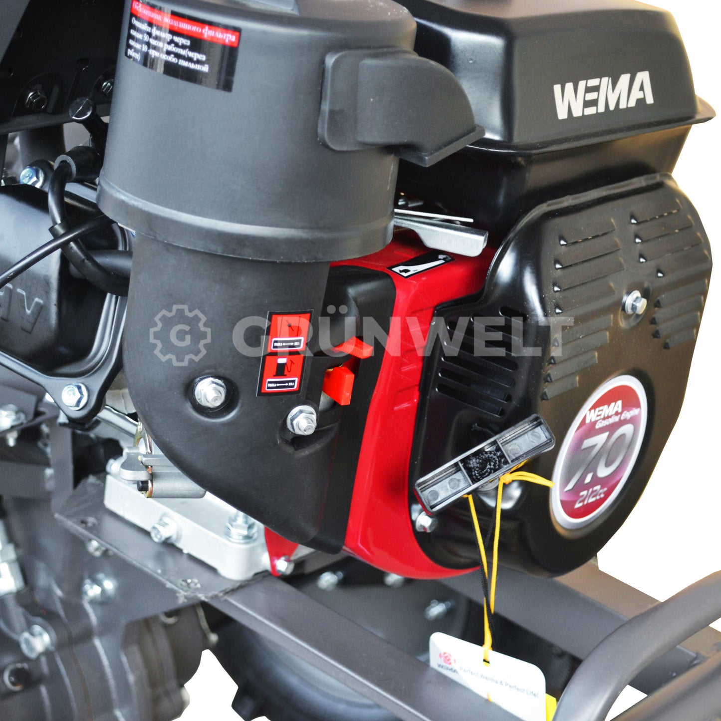 Motorhacke Weima WM1100C-6 DIFF SET mit Bodenfräse und Eisenrädern (ohne Getriebe- und Motoröl)