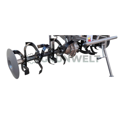 Rototiller Weima WM1100C-6 DIFF Deluxe SET with rotary mower and iron wheels (without gearbox and engine oil)