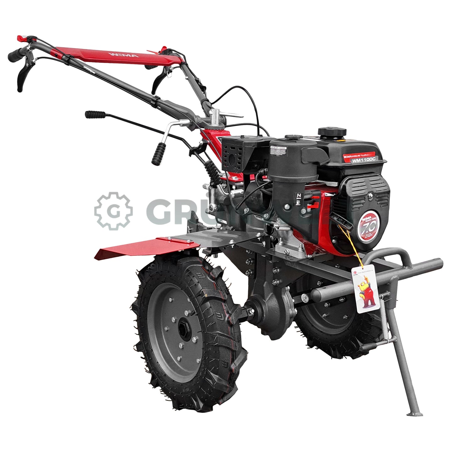 Motorhacke Weima WM1100C-6 mit Kreiselmäher und Eisenrädern (ohne Getriebe- und Motoröl)