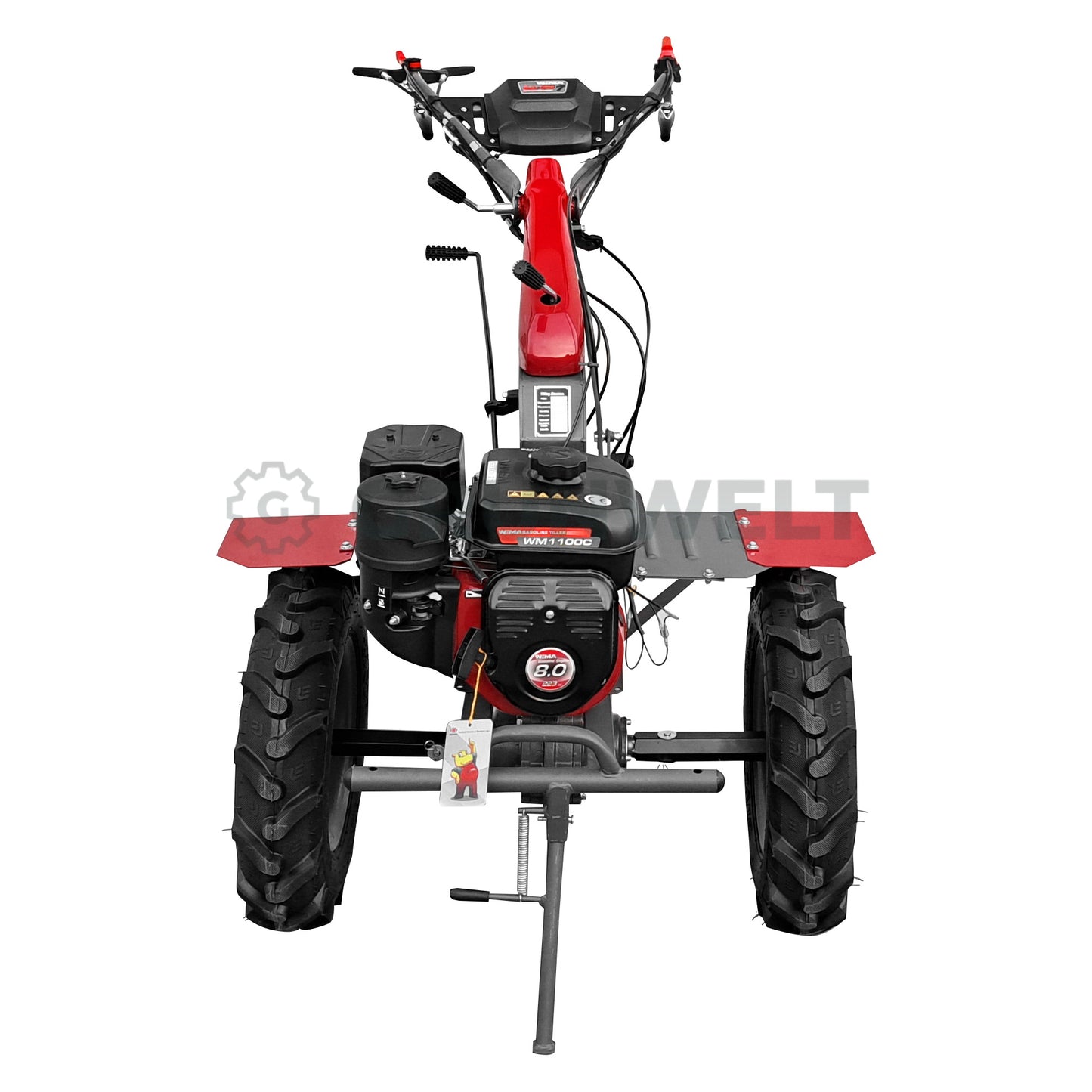 Rototiller Weima WM1100C-6 DIFF Deluxe SET with rotary tiller and iron wheels (without gearbox and engine oil)