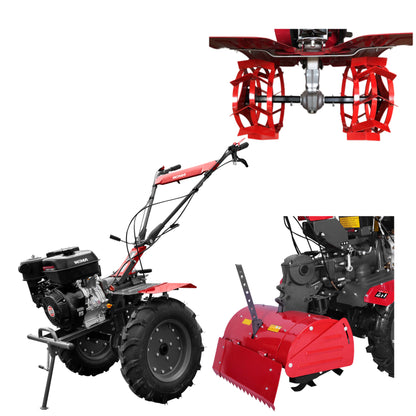 Motobineuse Weima WM1100F-6 SET avec fraise rotative et roues en fer (sans huile de boîte de vitesses ni moteur)