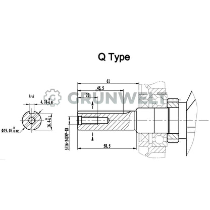 Benzinmotor Weima WM170F-Q