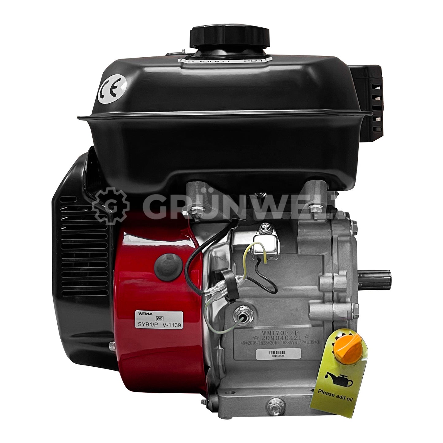 Benzinmotor Weima WM170FP-T mit Keilwelle (20 mm)