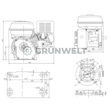 Benzinmotor Weima WM177F