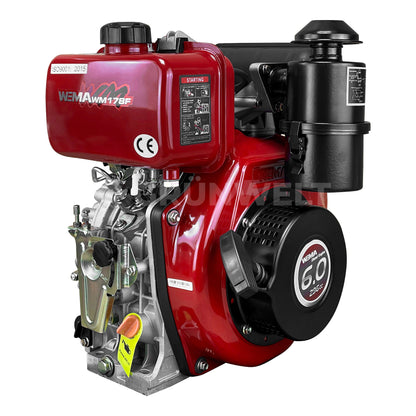 Dieselmotor Weima WM178F mit Ölbadluftfilter und mit Keilwelle (25 mm)