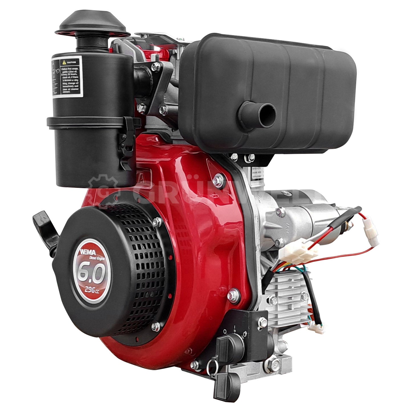 Dieselmotor Weima WM178FE mit Ölbadluftfilter mit Keilwelle (25 mm)