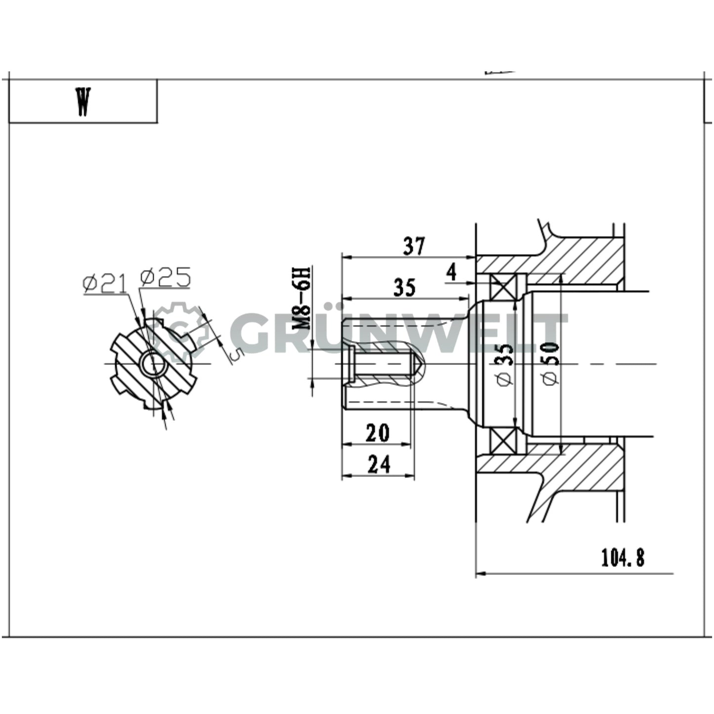 Dieselmotor Weima WM186FBE mit Keilwelle (25 mm)