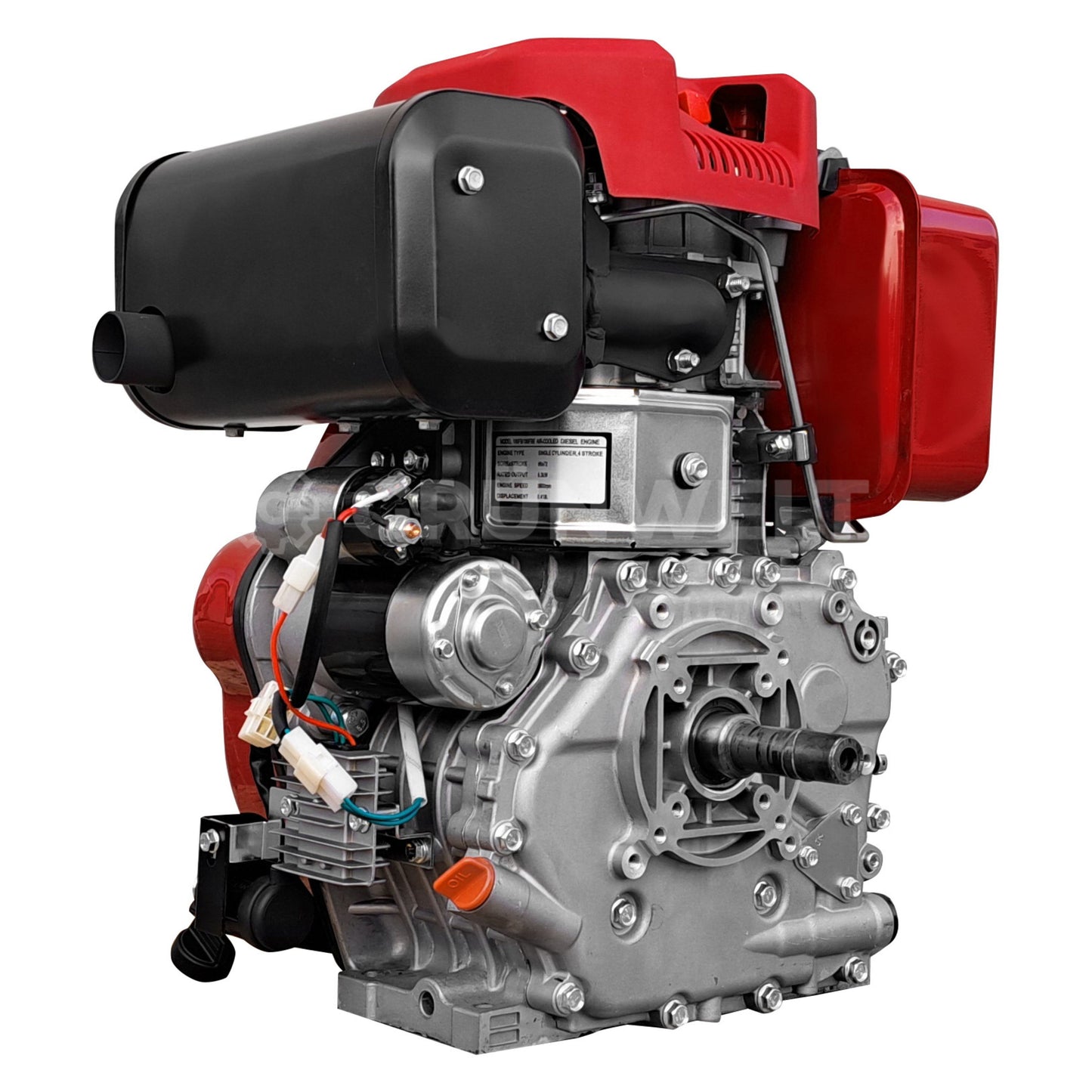 Dieselmotor Weima WM186FBE mit Papierluftfilter und Schutzabdeckung