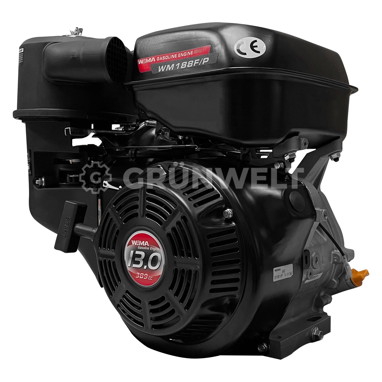 Benzinmotor Weima WM188FP-T mit Keilwelle (25 mm)