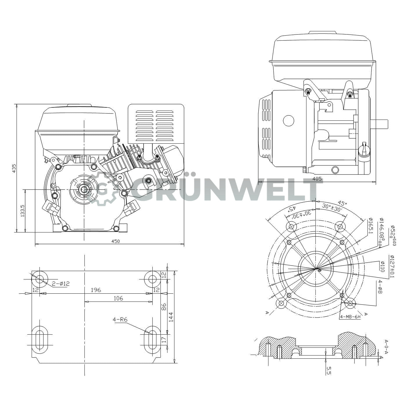 Benzinmotor Weima WM190F