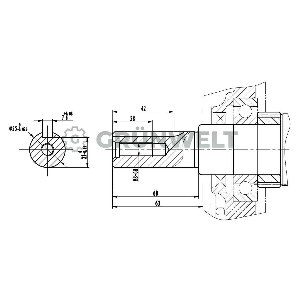 Motor de gasolina Weima WM190F