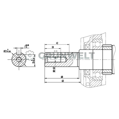 Motor de gasolina Weima WM190F