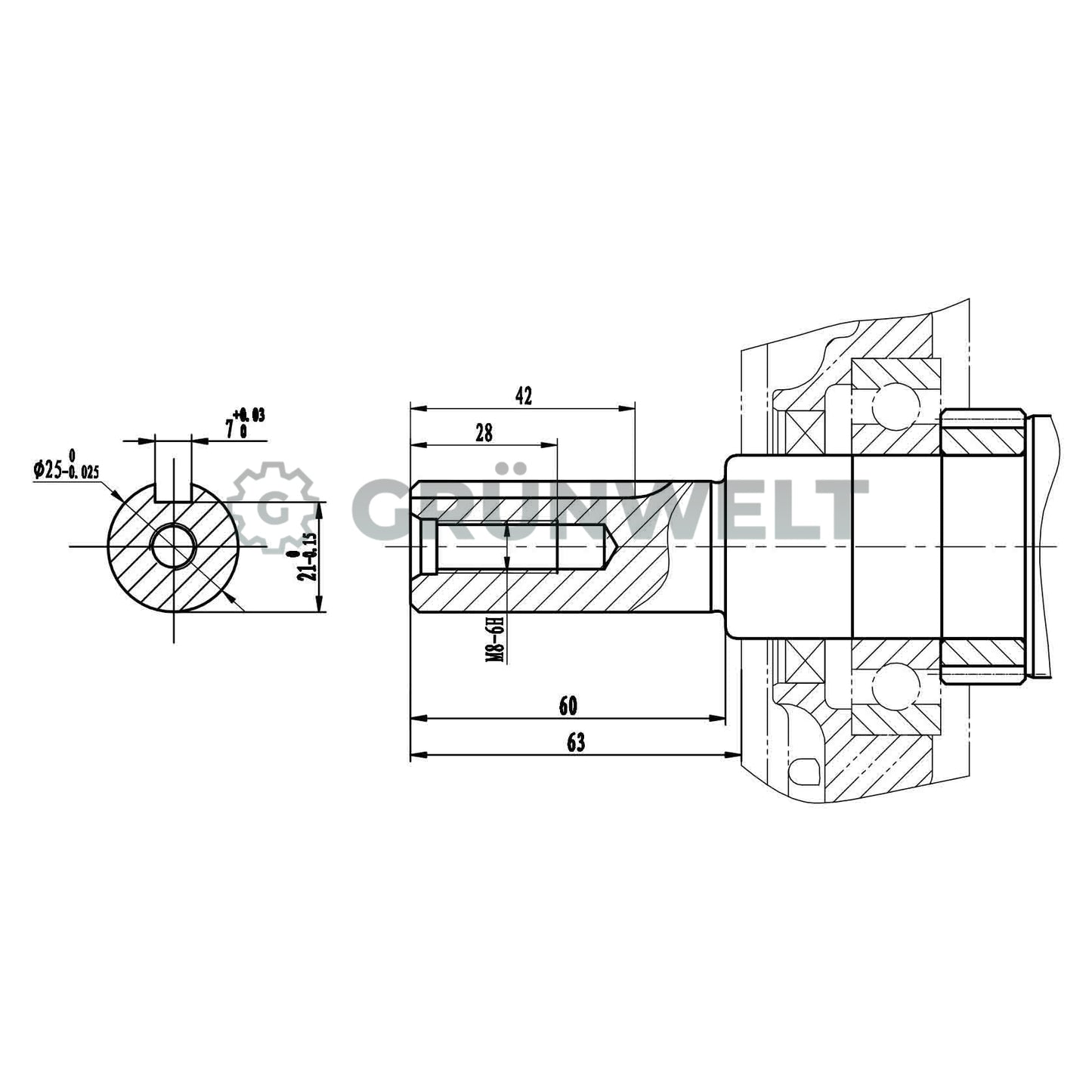 Benzinmotor Weima WM190FE-L