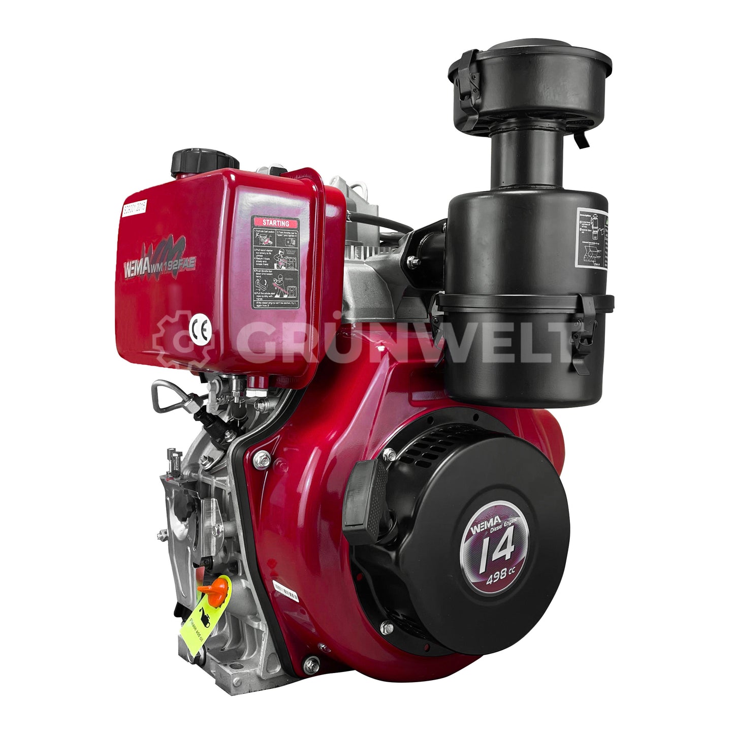 Dieselmotor Weima WM192FAE mit Ölbadluftfilter