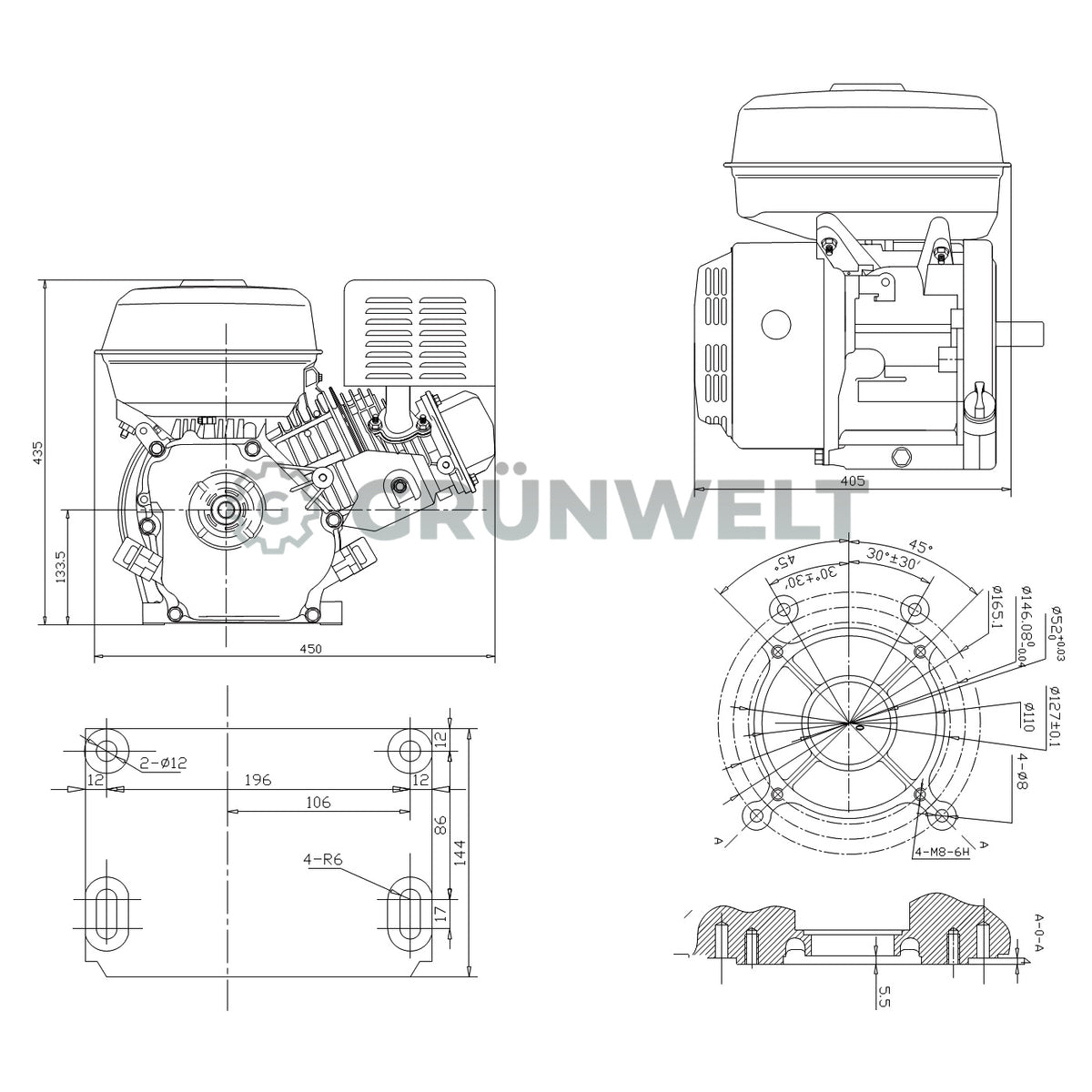 Benzinmotor Weima WM192FE-L