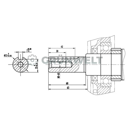 Benzinmotor Weima WM192FE-L
