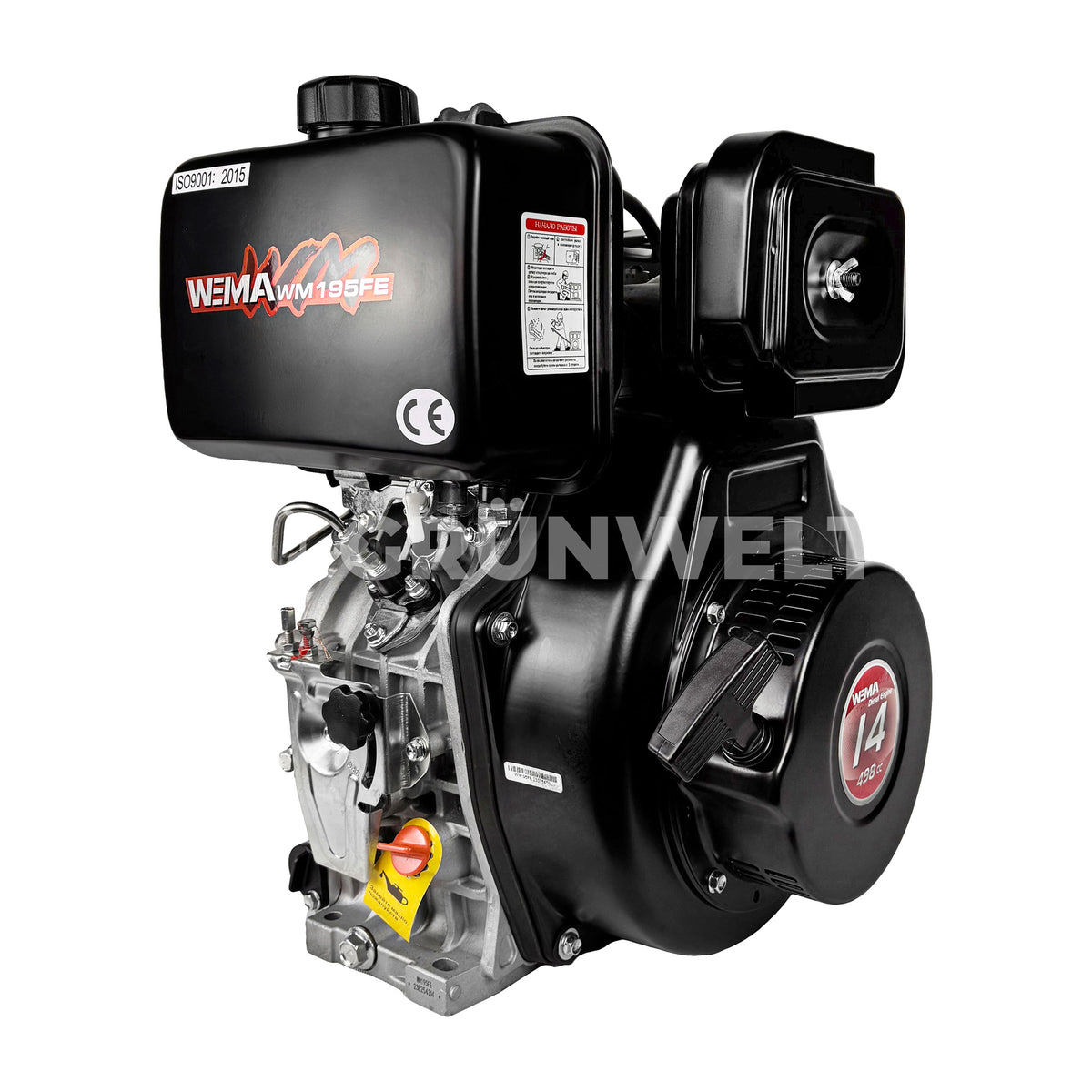 Dieselmotor Weima WM195FBE mit Papierluftfilter