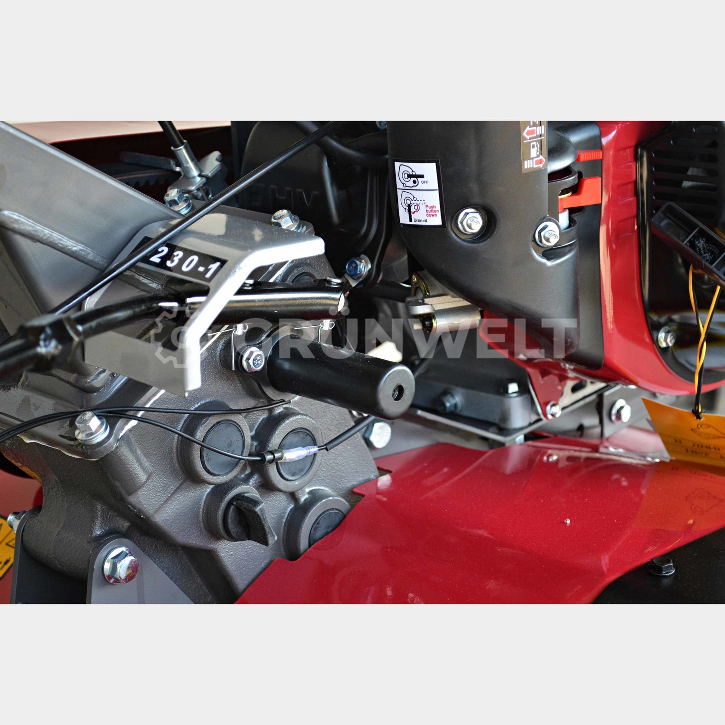 Motorhacke Weima WM900M-3 mit Kreiselmäher Weima WMKM900