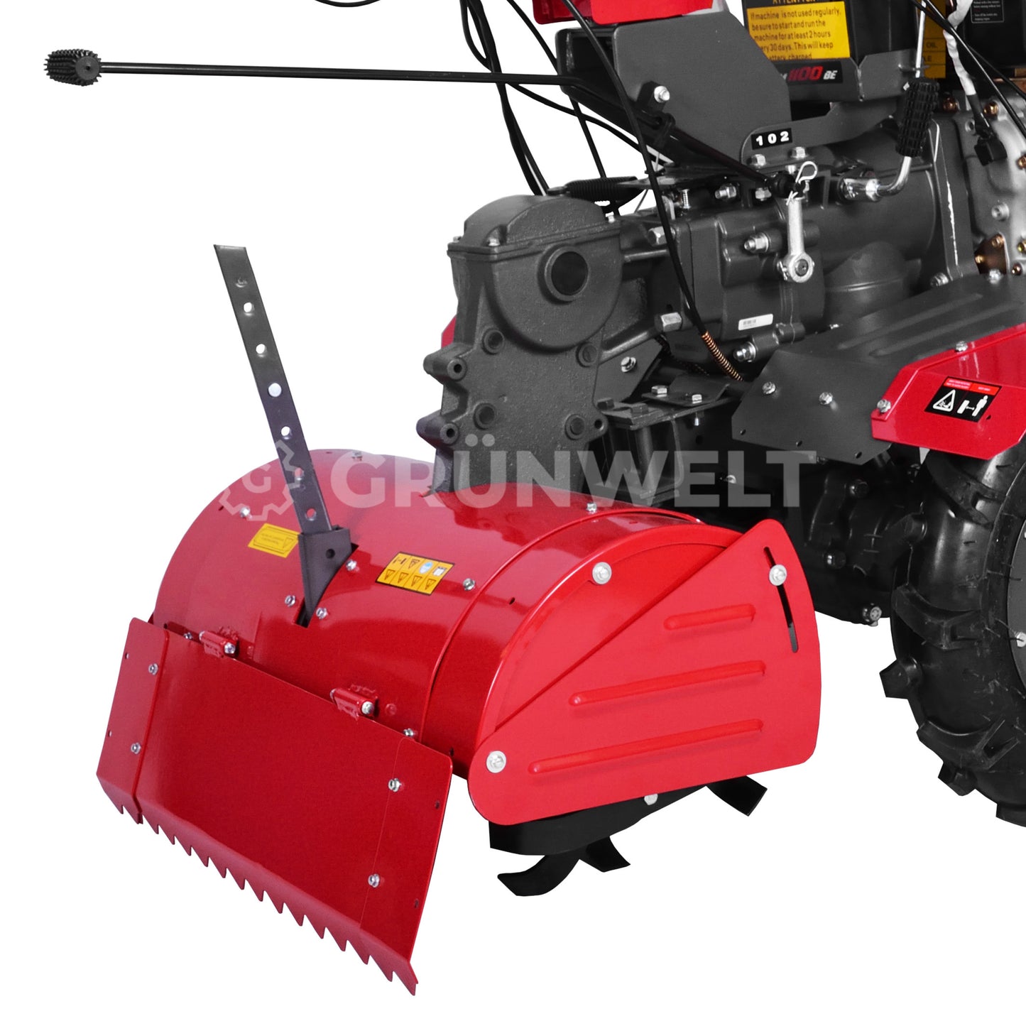 Motorhacke Weima WM1100BE-6 DIFF Deluxe SET mit Bodenfräse und Eisenrädern (ohne Getriebe- und Motoröl)