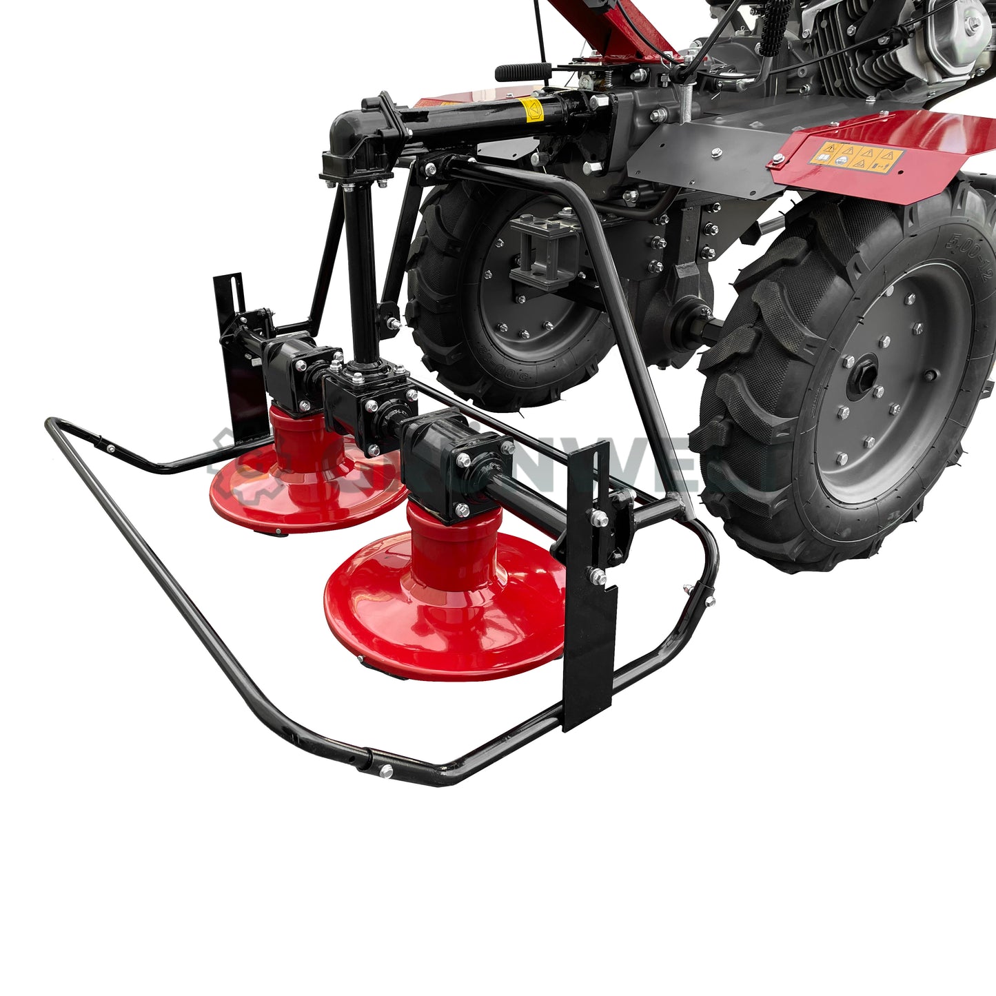 Rototiller Weima WM1100C-6 DIFF Deluxe SET with rotary mower and iron wheels (without gearbox and engine oil)