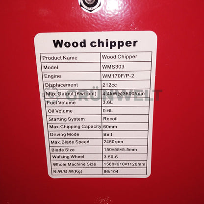 Holzhacker Weima WMS303